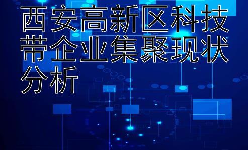 西安高新区科技带企业集聚现状分析